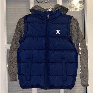 Hurley Kids’ Contrast Twofer Puffer Jacket LIKE NEW!